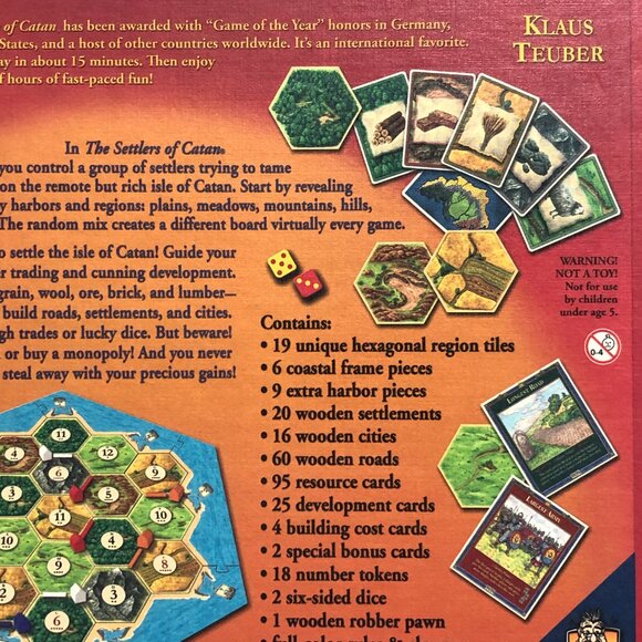 The Settlers of Catan Board Game 3061 Mayfair Games Klaus Teuber Complete - Picture 5 of 9